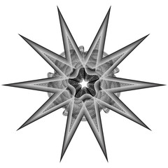 Fototapeta premium Holiday patterns of stars and flowers for gifts ground
