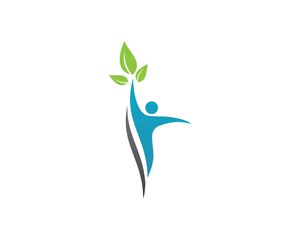 Healthy Life people Logo template