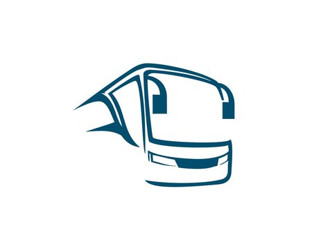 Bus logo abstract