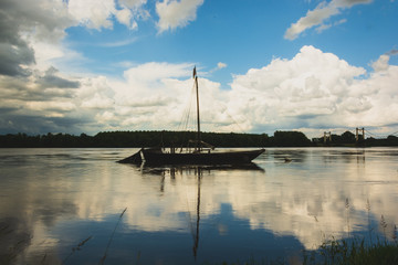 Les  bateaux de Montjean sur Loire