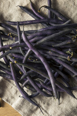 Raw Purple Organic String Beans