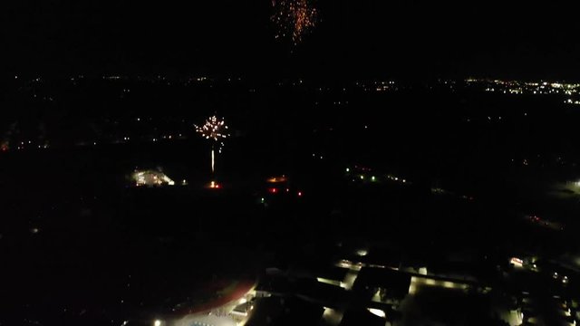 Soaring towards small town firework show