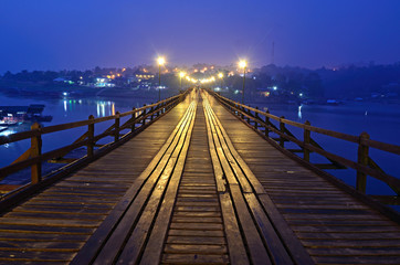 Mon Bridge in Sangkhlaburi,Thailand