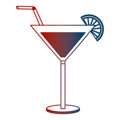 cocktail glass drink alcohol lemon straw