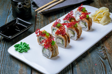 Philadelphia roll with eel