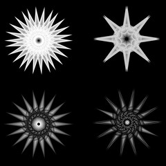Geometric pattern icon star astrology pentagram symbol