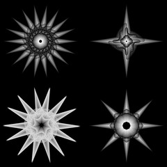 Geometric pattern icon star astrology pentagram symbol