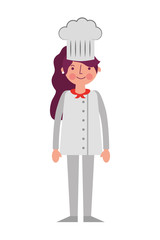 chef woman female character with hat