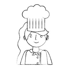 restaurant female chef avatar character