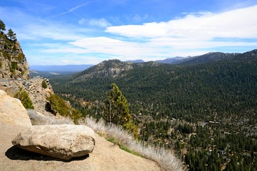 Beautiful Landscape in Spring near Lake Tahoe in California, United States
