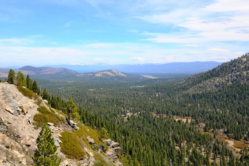 Beautiful Landscape in Spring near Lake Tahoe in California, United States
