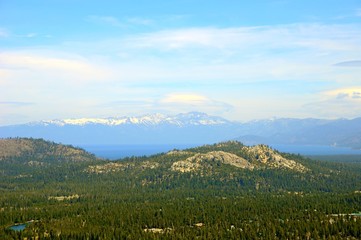 Beautiful Landscape in Spring at Lake Tahoe in California, United States
