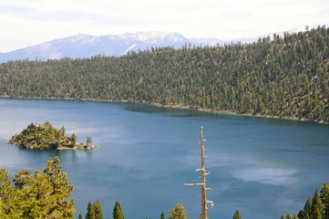 Beautiful Landscape of Emerald Bay State Park in Spring at Lake Tahoe in California, United States