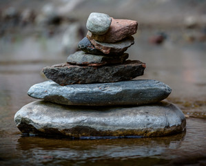 Fototapeta na wymiar Zen and Balance in Nature
