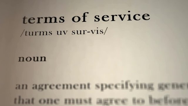 Terms of Service Definition