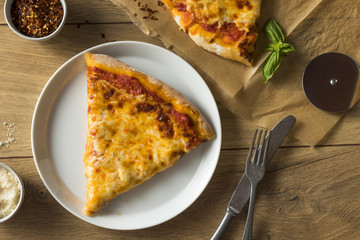 Homemade Greasy New York Cheese Pizza