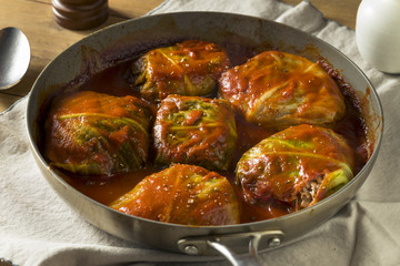 Homemade Beef Stuffed Cabbage Rolls