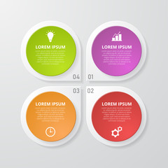 Infographic template for business, education, web design, banners, brochures, flyers, diagram, workflow, timeline. Vector illustration.