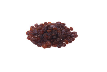 Dried raisin isolate on white background