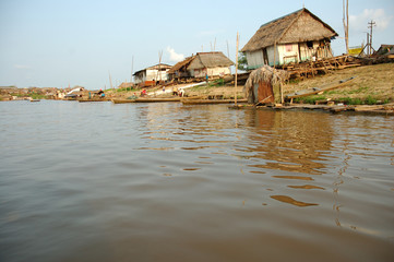Obraz premium The slums of Belen village in Iquitos