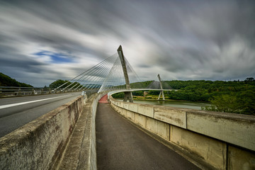 Pont de Terenez, a bridge met in a trip to Brittany, France