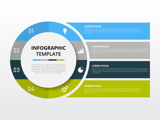 Infographic template for business, education, web design, banners, brochures, flyers, diagram, workflow, timeline. Vector illustration.