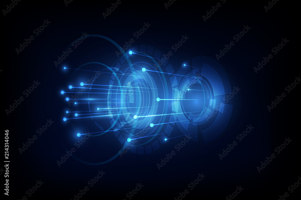 Poster connection line on networking telecommunication concept background