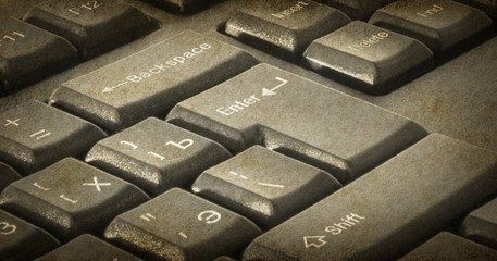 the enter key on the computer keyboard