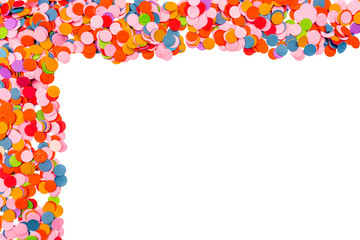 confettis en coin de page 