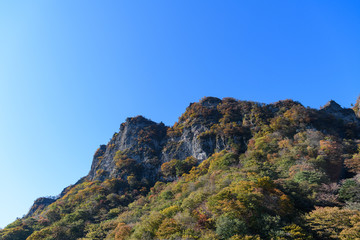 天狗の評定から見た妙義山