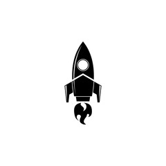 Rocket launched logo.