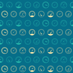 Seamless pattern with speedometers for your design