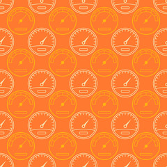 Seamless pattern with speedometers for your design