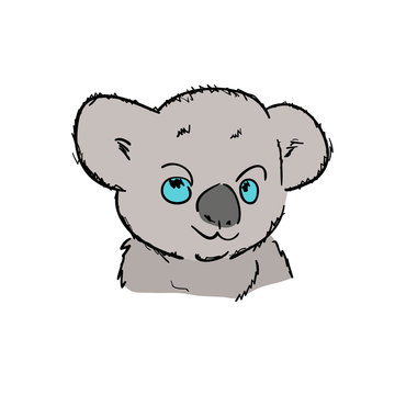 Doodle koalas. vector illustration