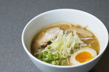 Japanese ramen on table