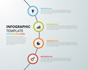 Infographic template for business, education, web design, banners, brochures, flyers, diagram, workflow, timeline. Vector illustration.