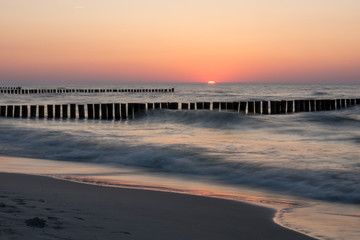 Sonnenuntergang am Ostseestrand