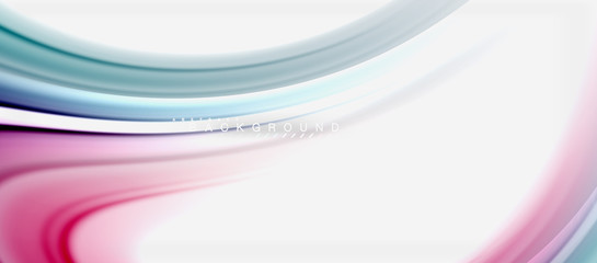 Rainbow fluid colors abstract background twisted liquid design, colorful marble or plastic wavy texture backdrop, multicolored template for business or technology presentation or web brochure cover