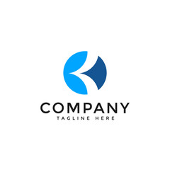 Abstract Letter K or B Logo Vector