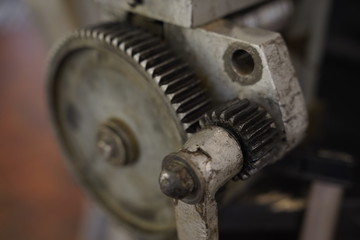 Old, vintage cogwheel