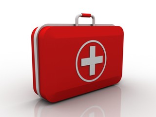 3d rendering First aid kit