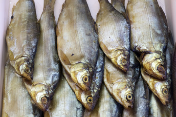 smoked structure Composition of dried and smoked fish .