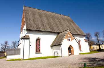 Fototapeta na wymiar Medieval church Porvoo cathedral, Finland.