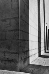 Architecture , shadows on a building  facade