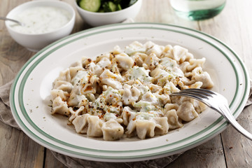 Turkish dumplings Manti