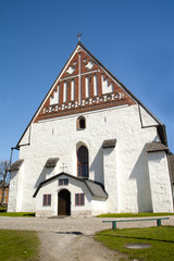 Fototapeta na wymiar Medieval church Porvoo cathedral, Finland.