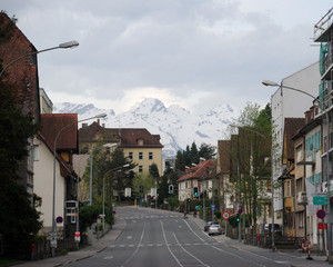Fototapeta na wymiar Townscape of Feldkirch, Vorarlberg, Austria.