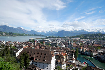Naklejka premium Luzern Panorama, Switzerland