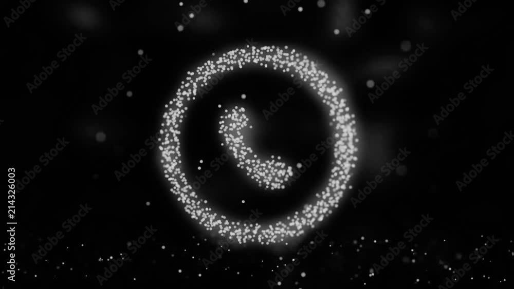 Poster phone ring icon animation.animation call icon. animation of plexus network from phone symbol on colo