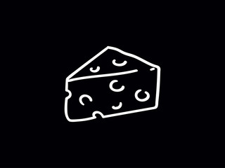 Cheese, vector, illustration,